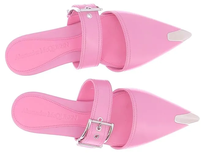 ALEXANDER MCQUEEN Sandalias T.EU 36 Cuero Rosa 