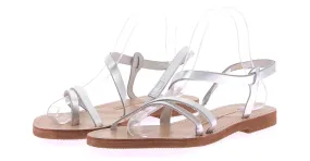 Autre Marque CAROLINA SANTO DOMINGO Sandalias T.EU 40 Cuero Plata 