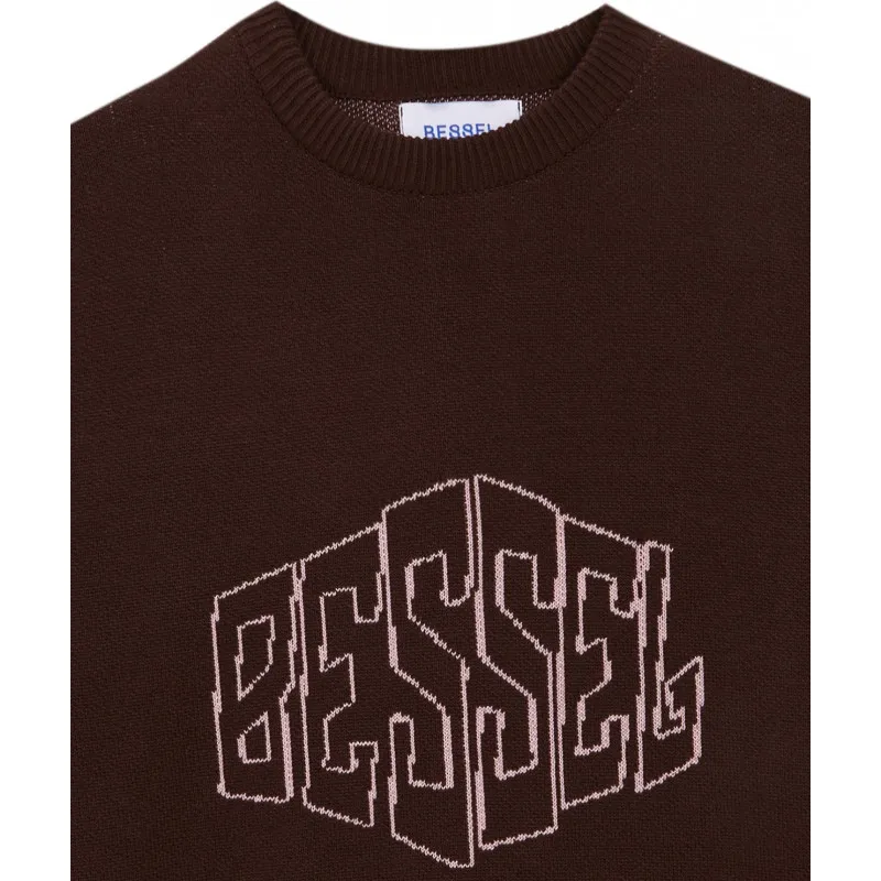 BESSEL BIG LOGO JERSEY CHOCOLATE