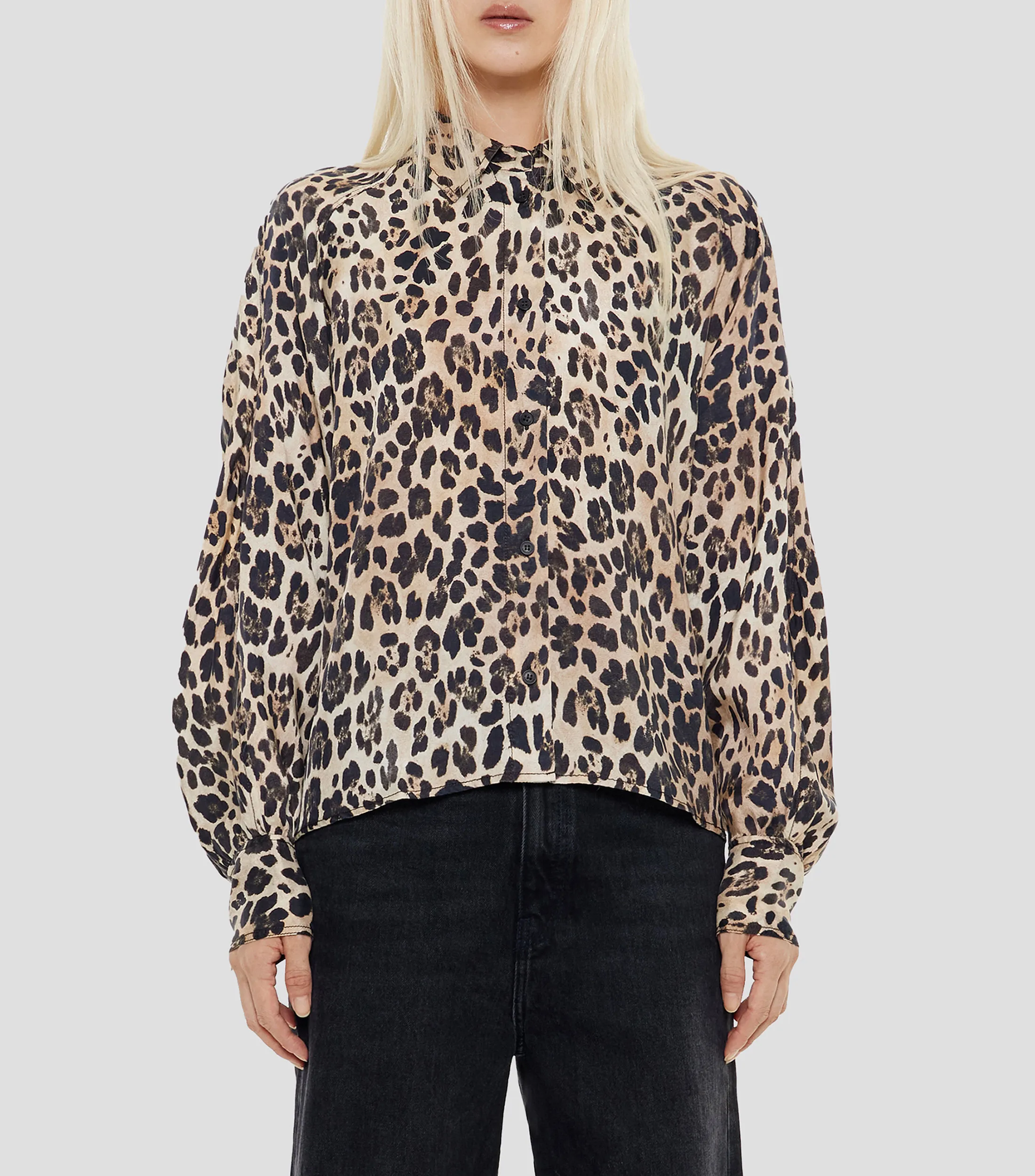 Bimba y Lola Blusa animalprint manga larga Mujer