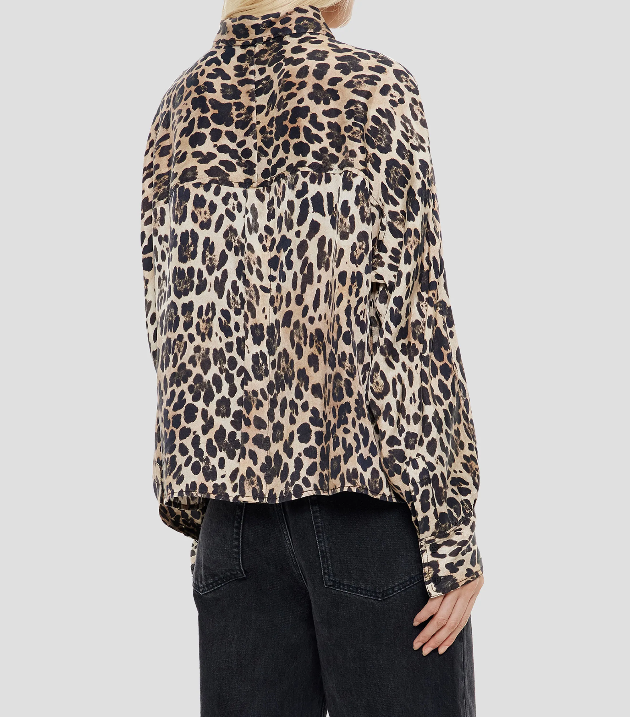 Bimba y Lola Blusa animalprint manga larga Mujer