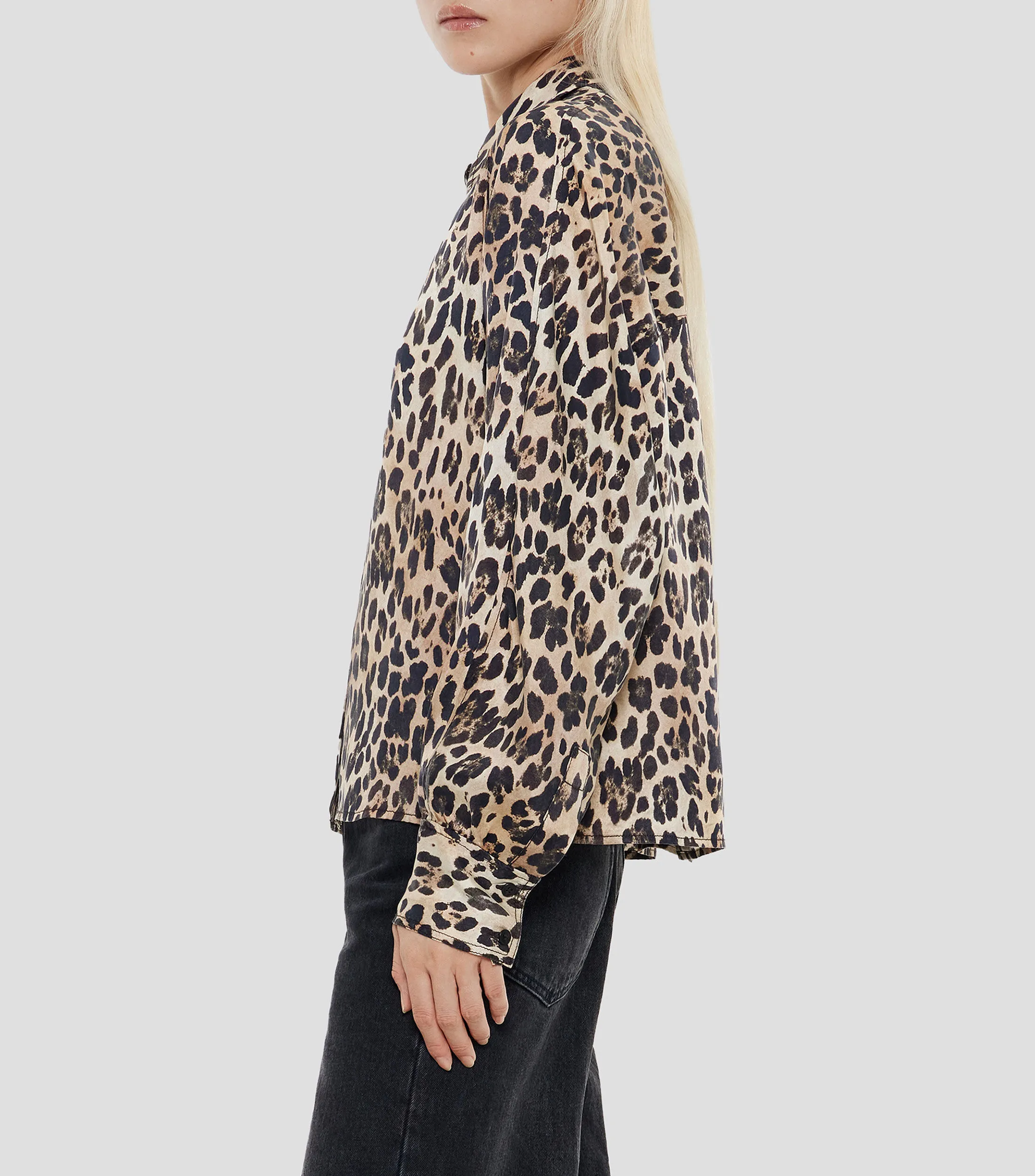 Bimba y Lola Blusa animalprint manga larga Mujer