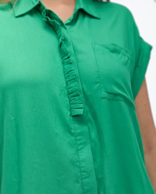 Blusa Mujer Natzuki Solid Verde Perico