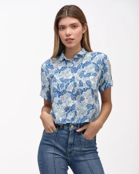 Blusa Mujer Newesma Celeste Agua