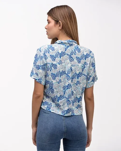 Blusa Mujer Newesma Celeste Agua