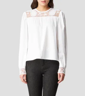 Boss Blusa lisa manga larga Mujer