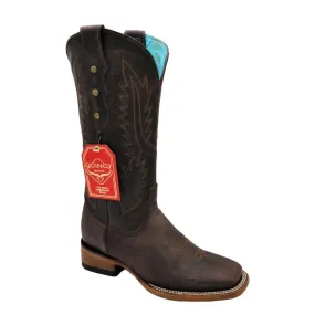 Botas de Cuero Crazy para Mujer en Horma Rodeo Chocolate Q322RL5294