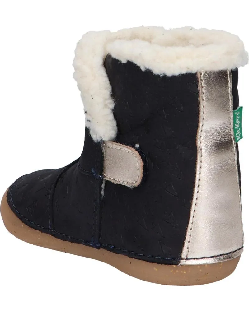 Botas de Niña KICKERS 909740-10 SO WINDY 102 MARINE OR FANTA