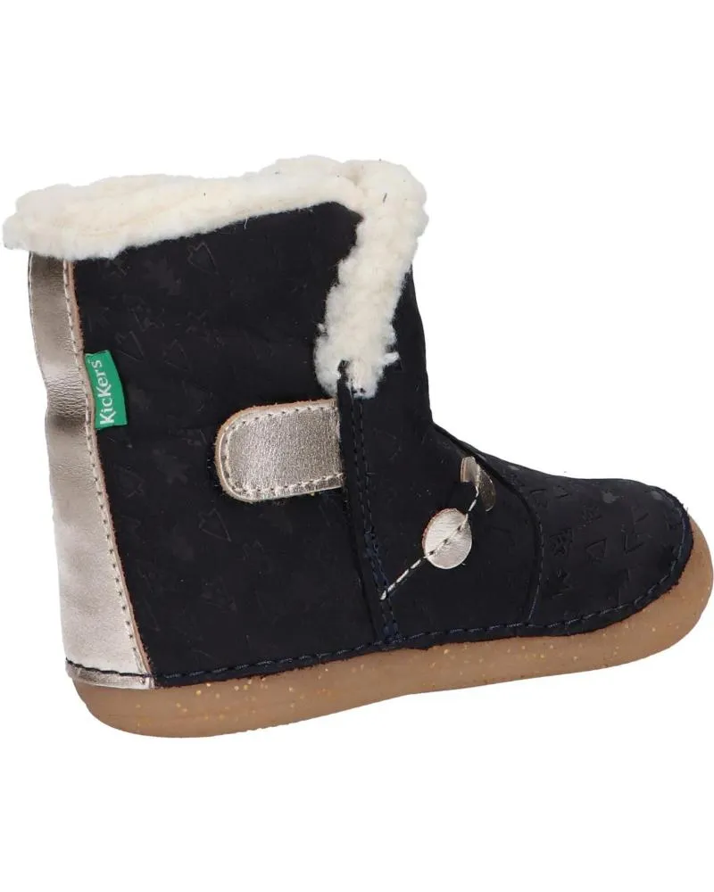 Botas de Niña KICKERS 909740-10 SO WINDY 102 MARINE OR FANTA