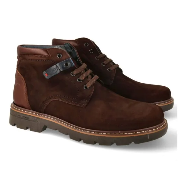 BOTINES HOMBRE CUERO PIEL MOD. JEROME MARRON