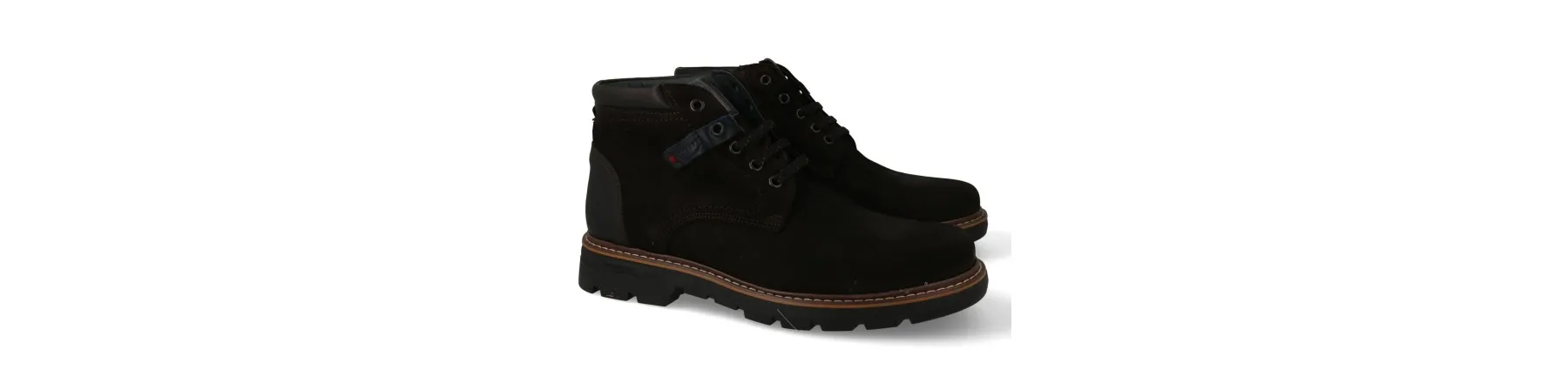 BOTINES HOMBRE NEGROS PIEL SERRAJE MOD. JEROME NE