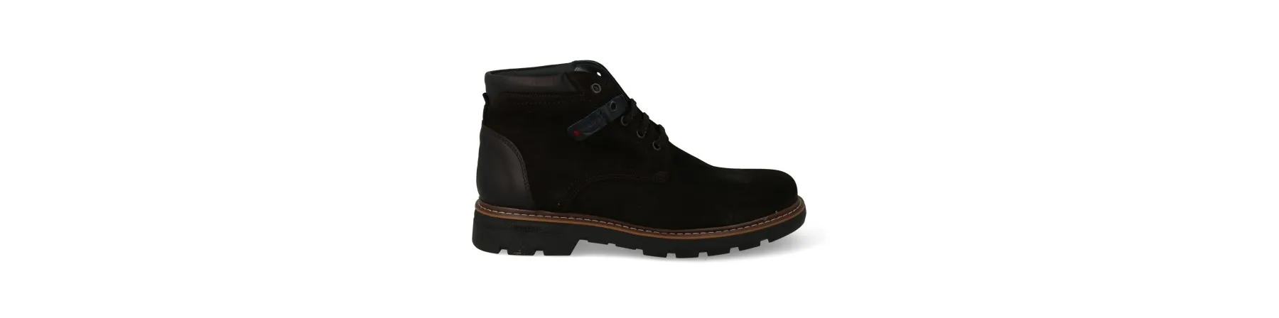 BOTINES HOMBRE NEGROS PIEL SERRAJE MOD. JEROME NE