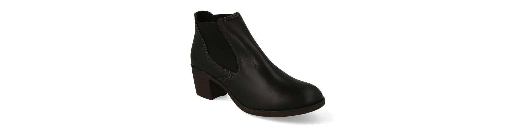 BOTINES TACON NEGRO MUJER PIEL MOD. MANON