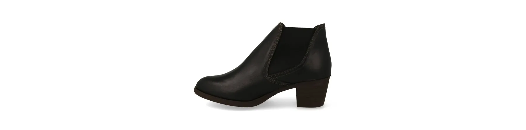 BOTINES TACON NEGRO MUJER PIEL MOD. MANON