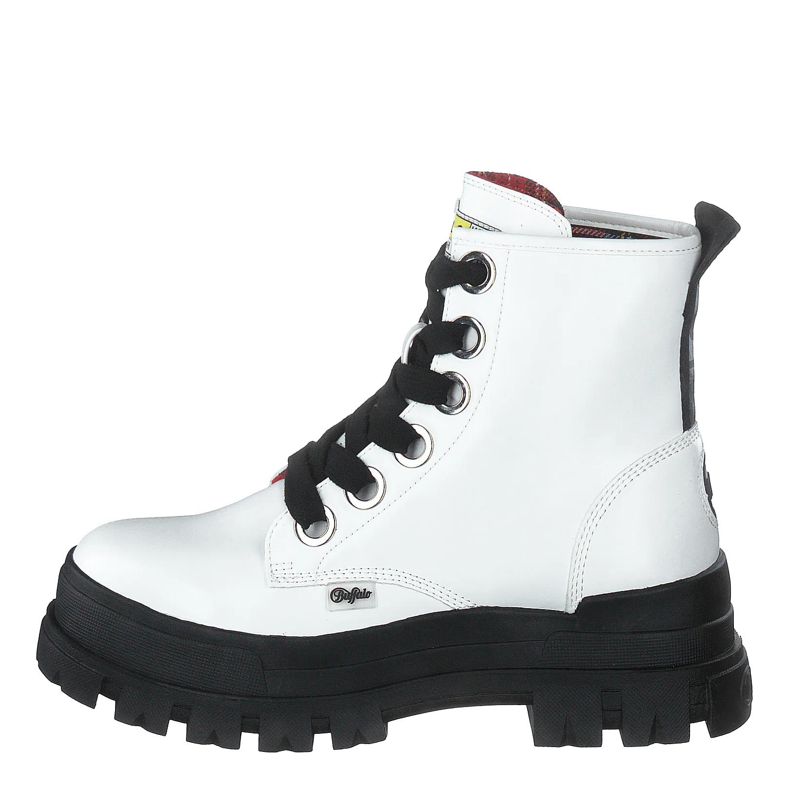 Buffalo zapatos Aspha Lace Up Hi White