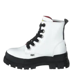 Buffalo zapatos Aspha Lace Up Hi White