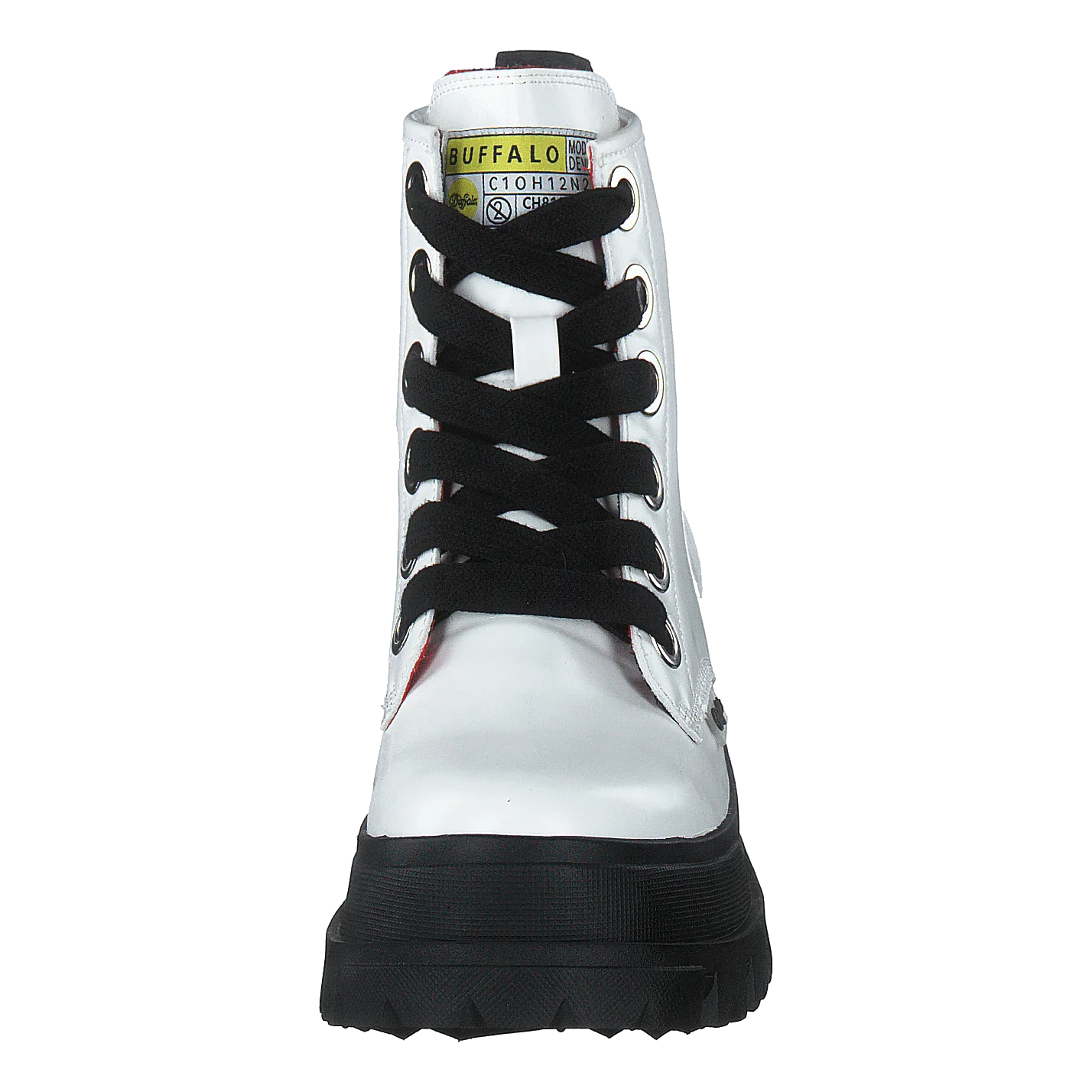 Buffalo zapatos Aspha Lace Up Hi White