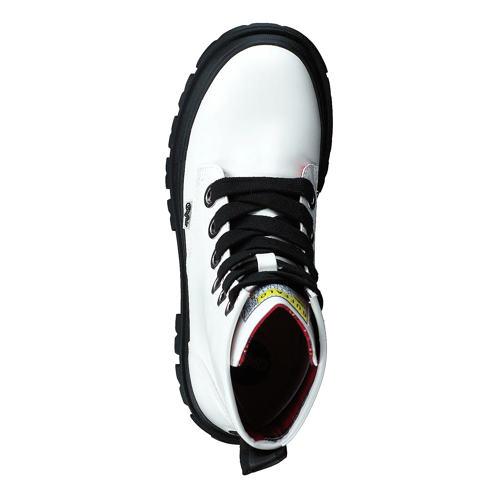 Buffalo zapatos Aspha Lace Up Hi White