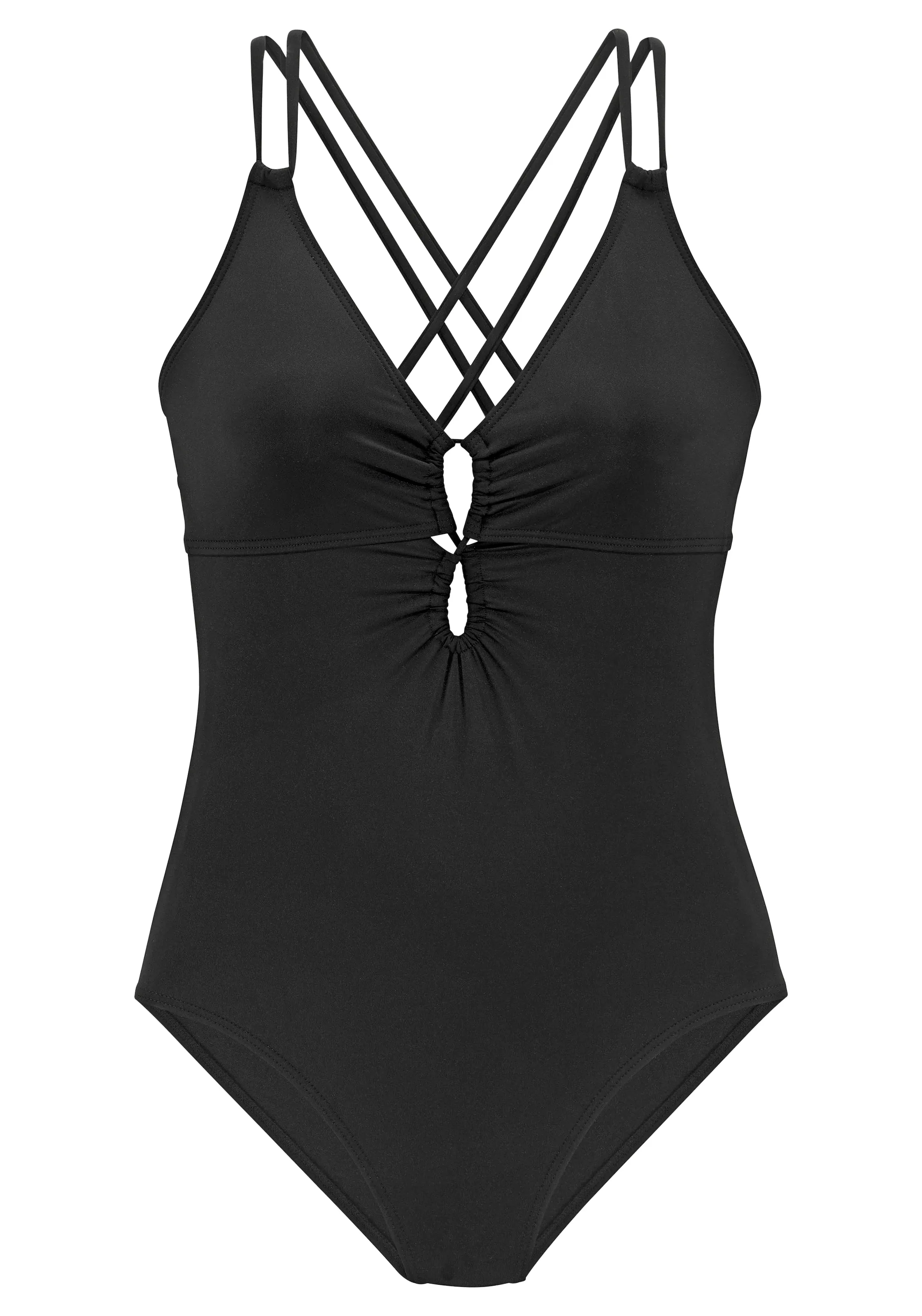 Bustier Traje de baño s.Oliver en Negro