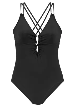 Bustier Traje de baño s.Oliver en Negro