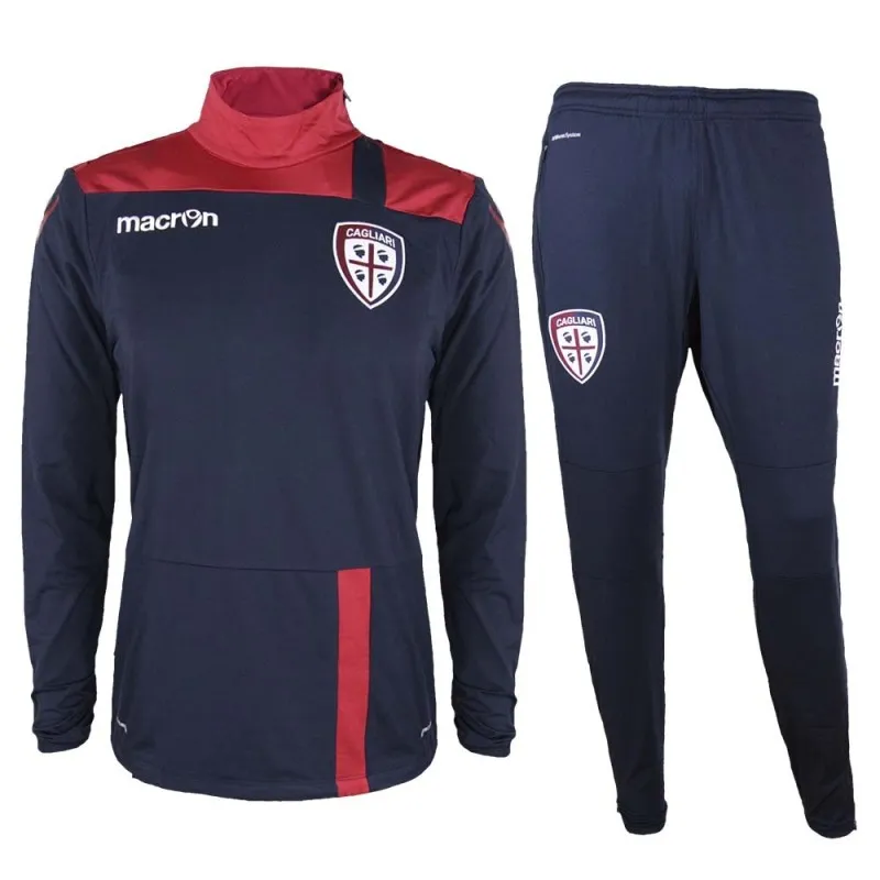 Cagliari chándal de entrenamiento azul rojo 2016/17 Macron