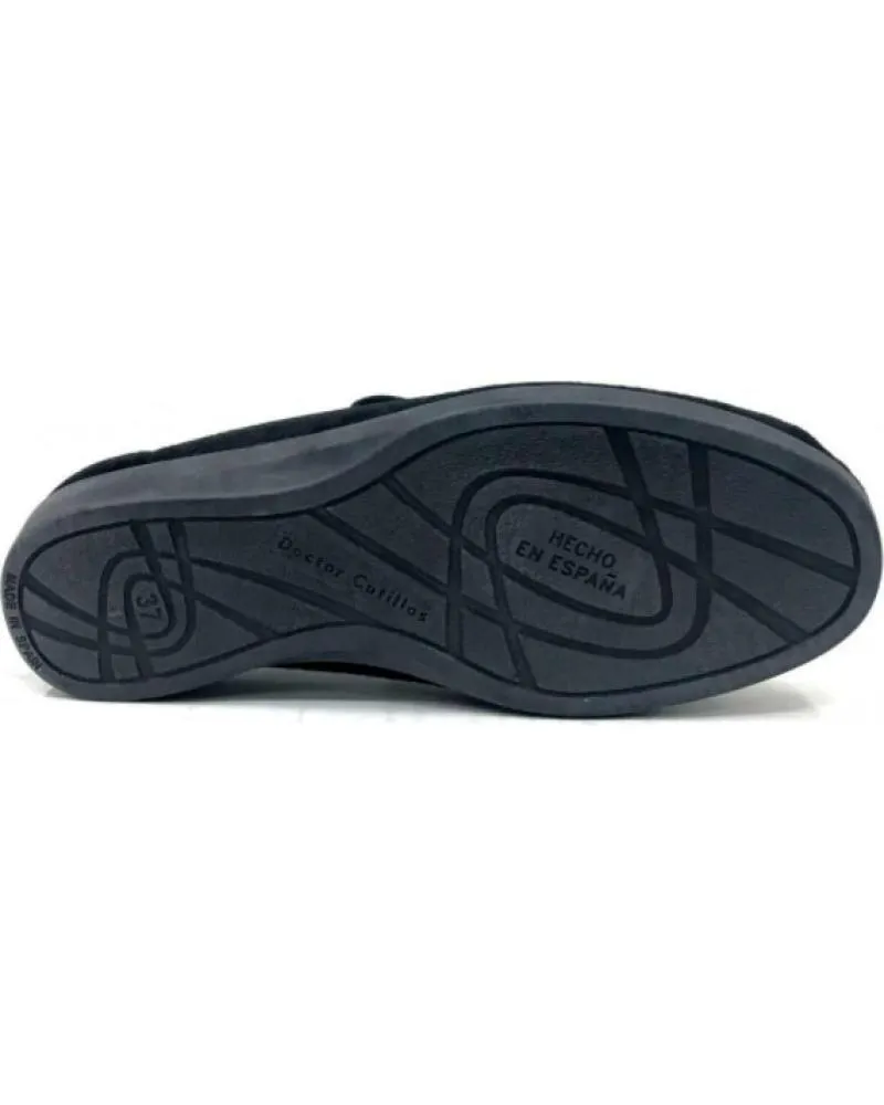 Calzado de casa de Hombre D`CUTILLAS ZAPATILLA VELCRO DOCTOR CUTILLAS NEGRO