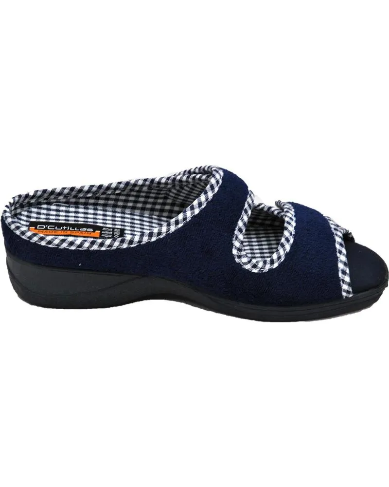 Calzado de casa de Mujer D`CUTILLAS DOCTOR CUTILLAS 21823 ZAPATILLA HOGAR SLIPPER DE MUJER PARA MARINO