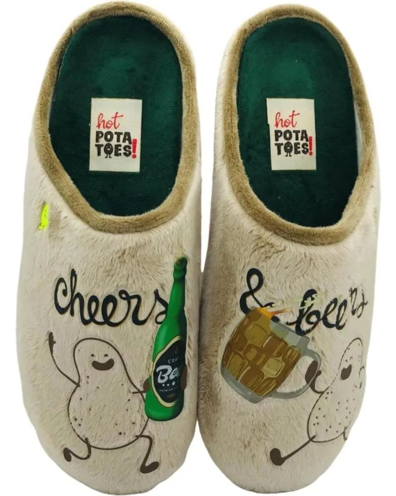 Calzado de casa GIOSEPPO  de Hombre ZAPATILLA CASA HOMBRE HOT POTATOES KORMEND 73465  BEIG