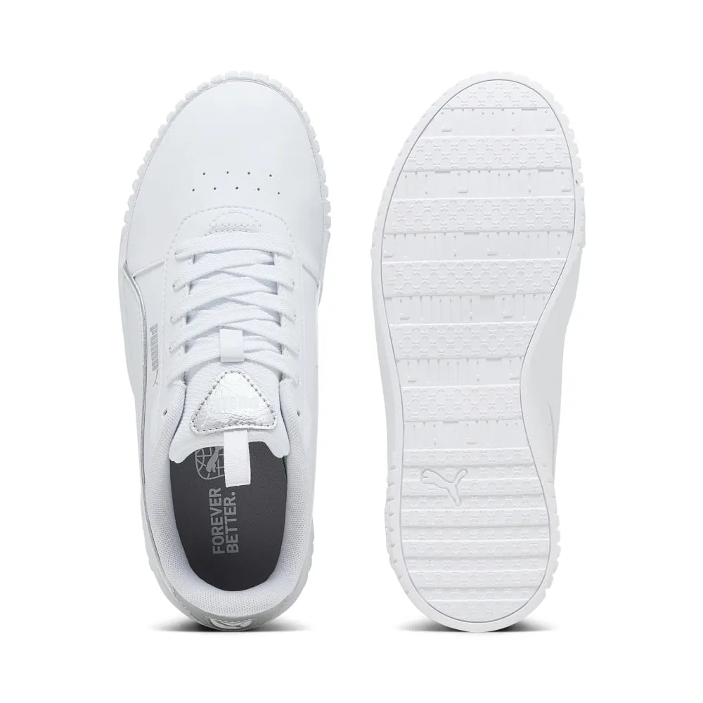 Calzado Puma para Mujer Carina 2.0 Pop Up Metallics Blanco-Plata