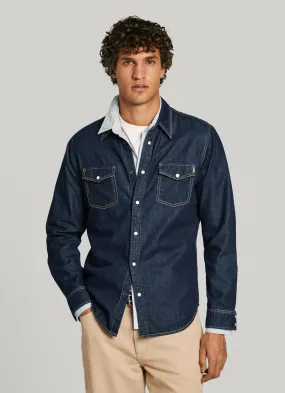 camisa denim fit regular