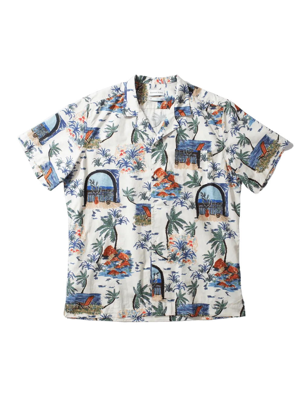 Camisa Edmmond Manga Corta Paradise Plain White