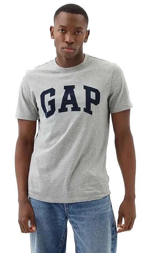 camisa GAP Logo GAP Basic - Heather Grey - men´s