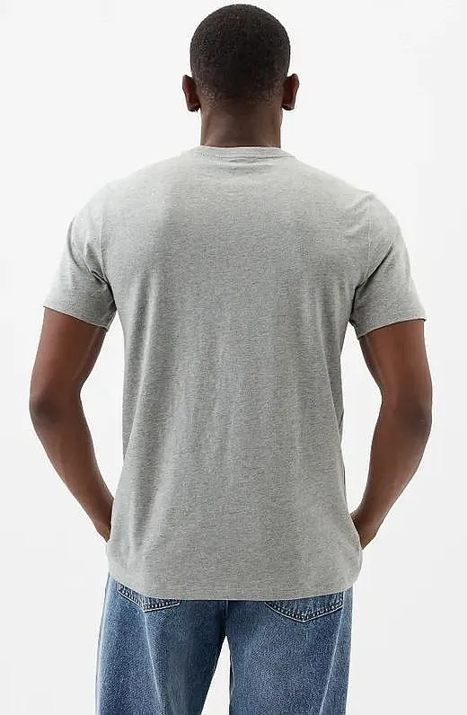 camisa GAP Logo GAP Basic - Heather Grey - men´s