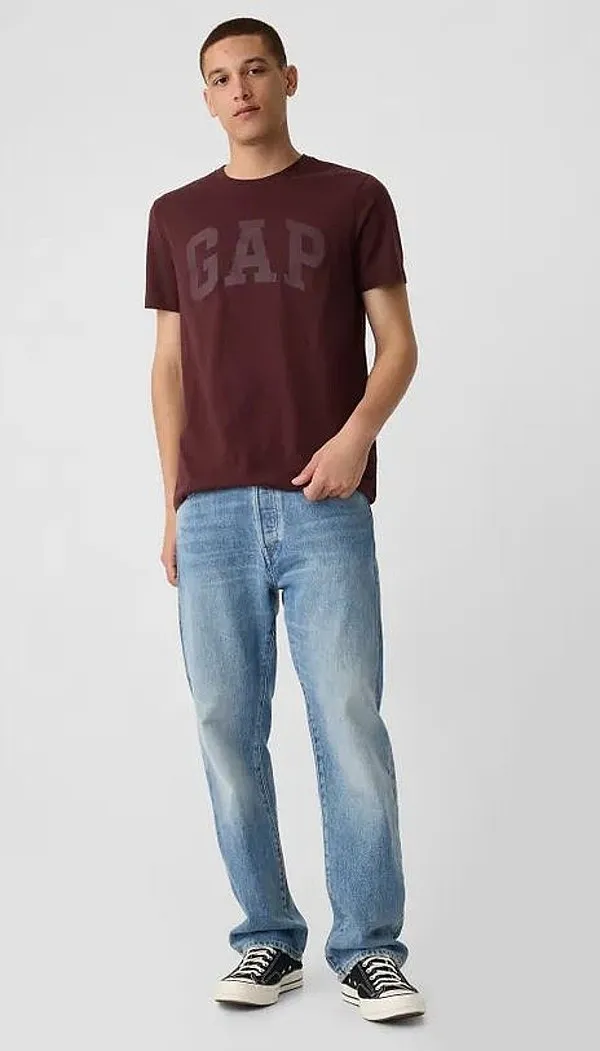 camisa GAP Logo GAP Basic - Noir Red 796 - men´s