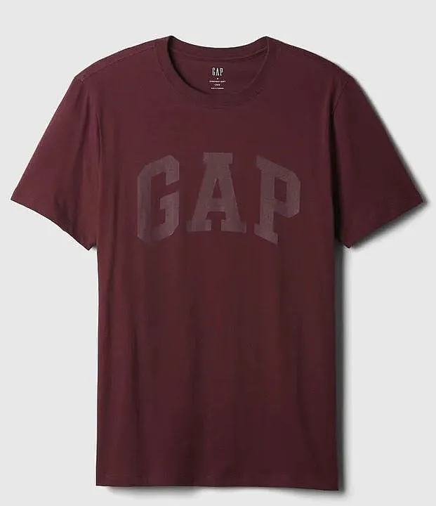 camisa GAP Logo GAP Basic - Noir Red 796 - men´s