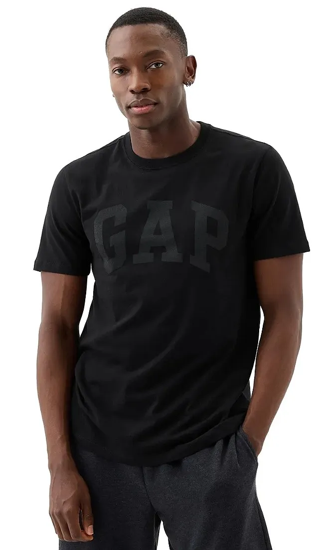 camisa GAP Logo GAP Basic - True Black V2 - men´s