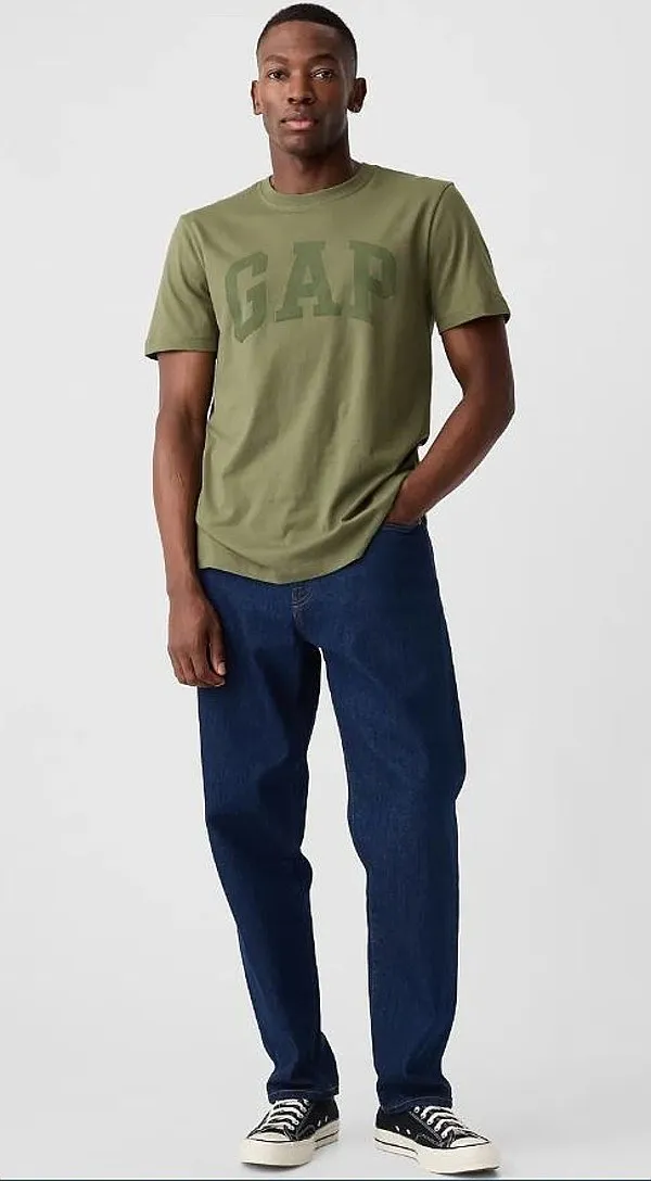 camisa GAP Logo GAP Basic - Walden Green - men´s