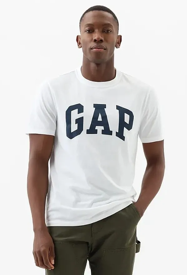 camisa GAP Logo GAP Basic - White V2 Global - men´s