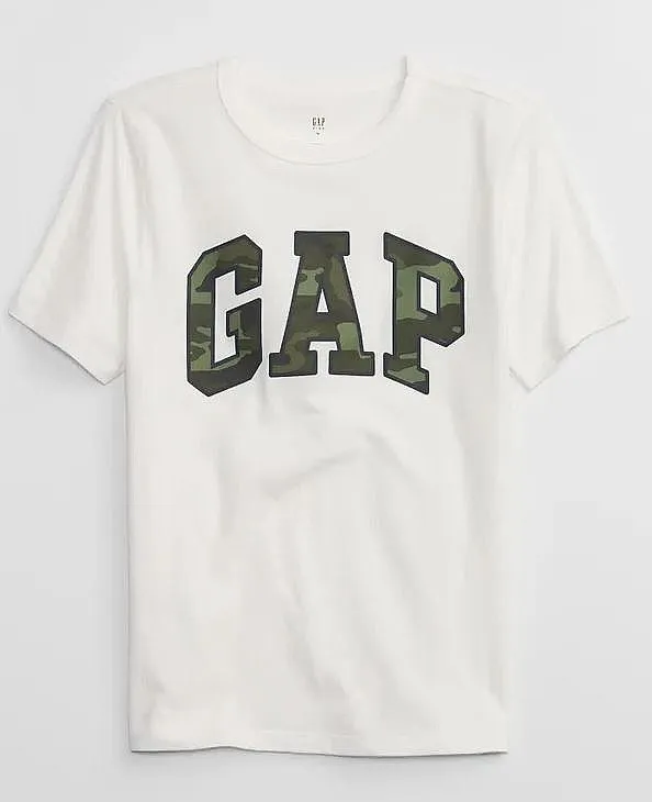 camisa GAP Logo GAP - New Off White - boy´s