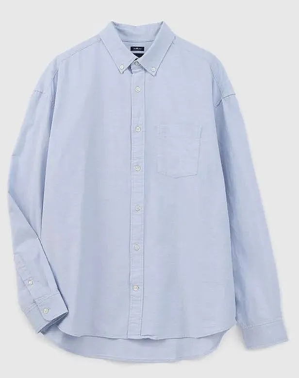 camisa GAP Standard Oxford Logo LS - Logo Light - men´s