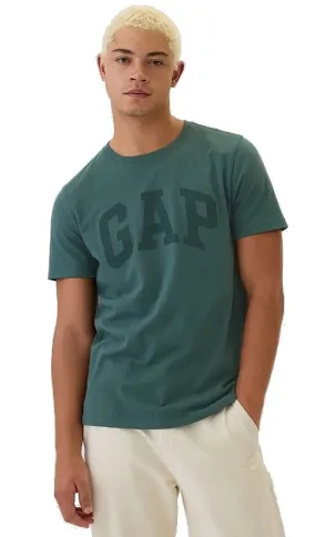 camisa GAP V-Everyday Soft Basic Logo - Moores Green - men´s