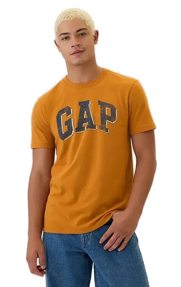 camisa GAP V-Everyday Soft Logo Novelty Arch - Tigers Eye 651 - men´s