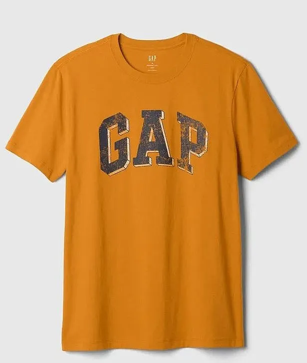 camisa GAP V-Everyday Soft Logo Novelty Arch - Tigers Eye 651 - men´s