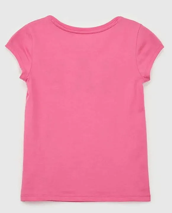 camisa GAP V-Frch Logo - Happy Pink - girl´s