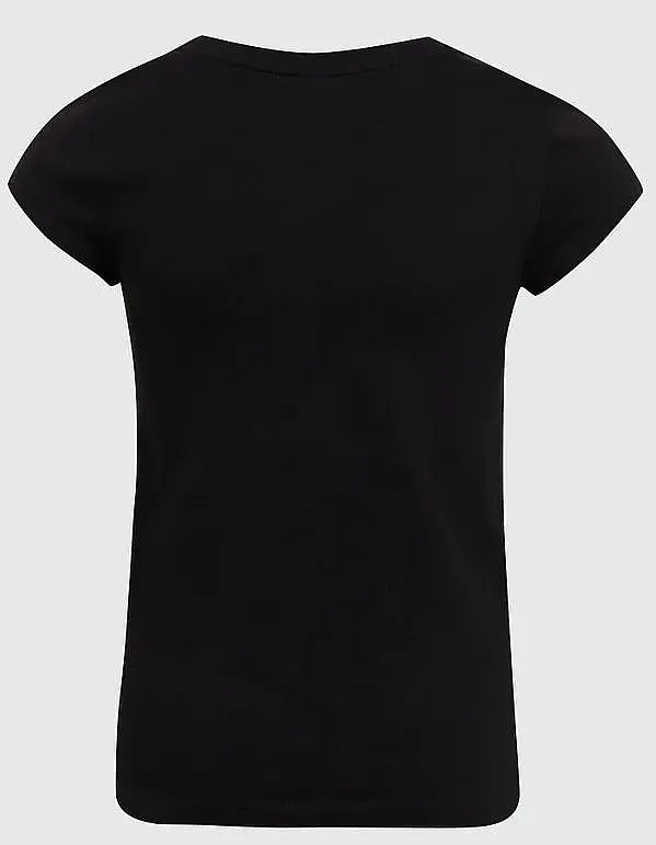 camisa GAP V-HS Value Logo - Black 19 - girl´s