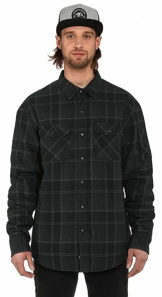 camisa Horsefeathers Dough Insulated LS - Anthracite - men´s