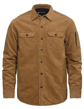 camisa Horsefeathers Dough Insulated LS - Camel Corduroy - men´s