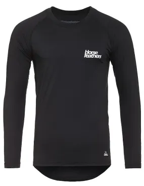 camisa Horsefeathers Hart LS - Black - men´s