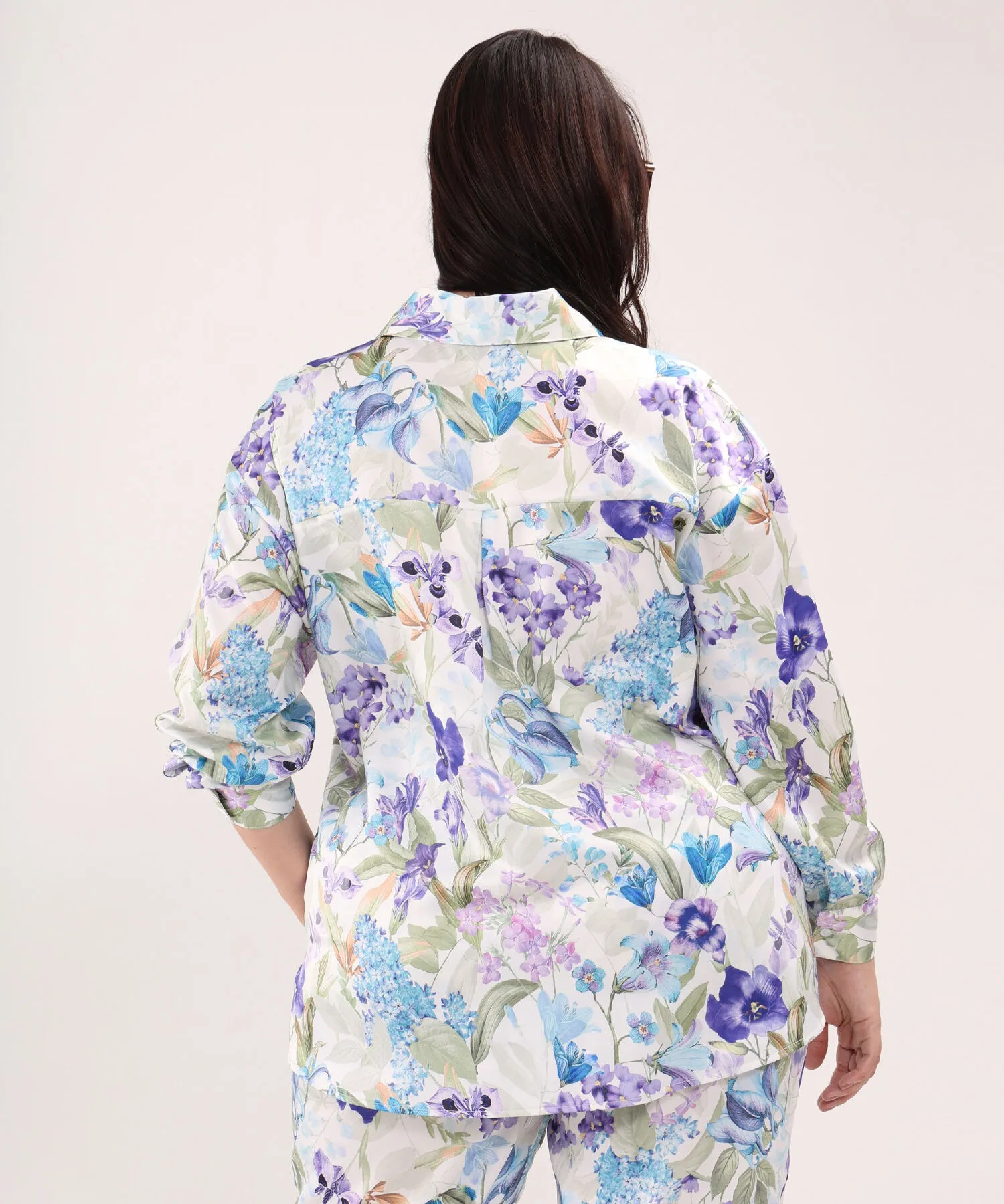 Camisa Satinada Estampada-