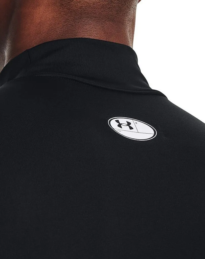 camisa Under Armour ColdGear Armour Compression Mock LS - 001/Black/White - men´s